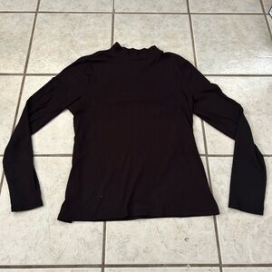 No Boundaries Ribbed Black Turtleneck Top